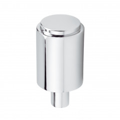 Bouton tirette de commande vidage évier NICOLL 532T, M6, laiton chromé, 45 x 25 mm