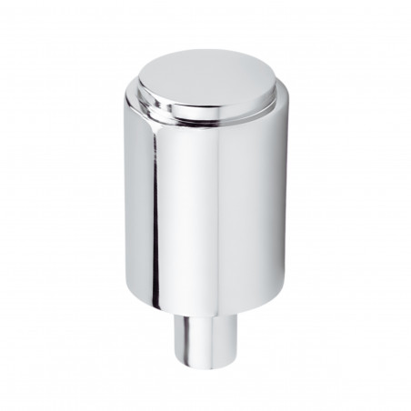 Bouton tirette de commande vidage évier NICOLL 532T, M6, laiton chromé, 45 x 25 mm