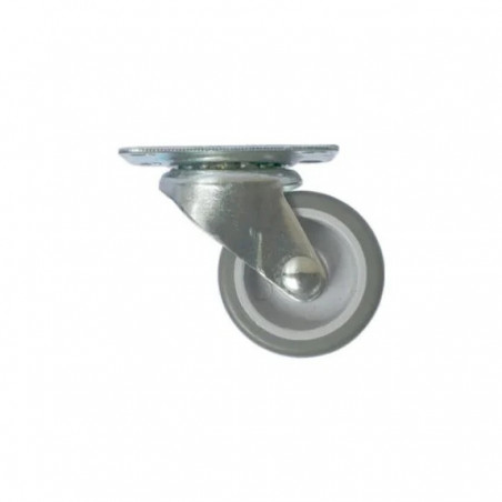 ROULETTE MINIROL PLATINE 54X38MM PIVOT. ENTRA. 59271