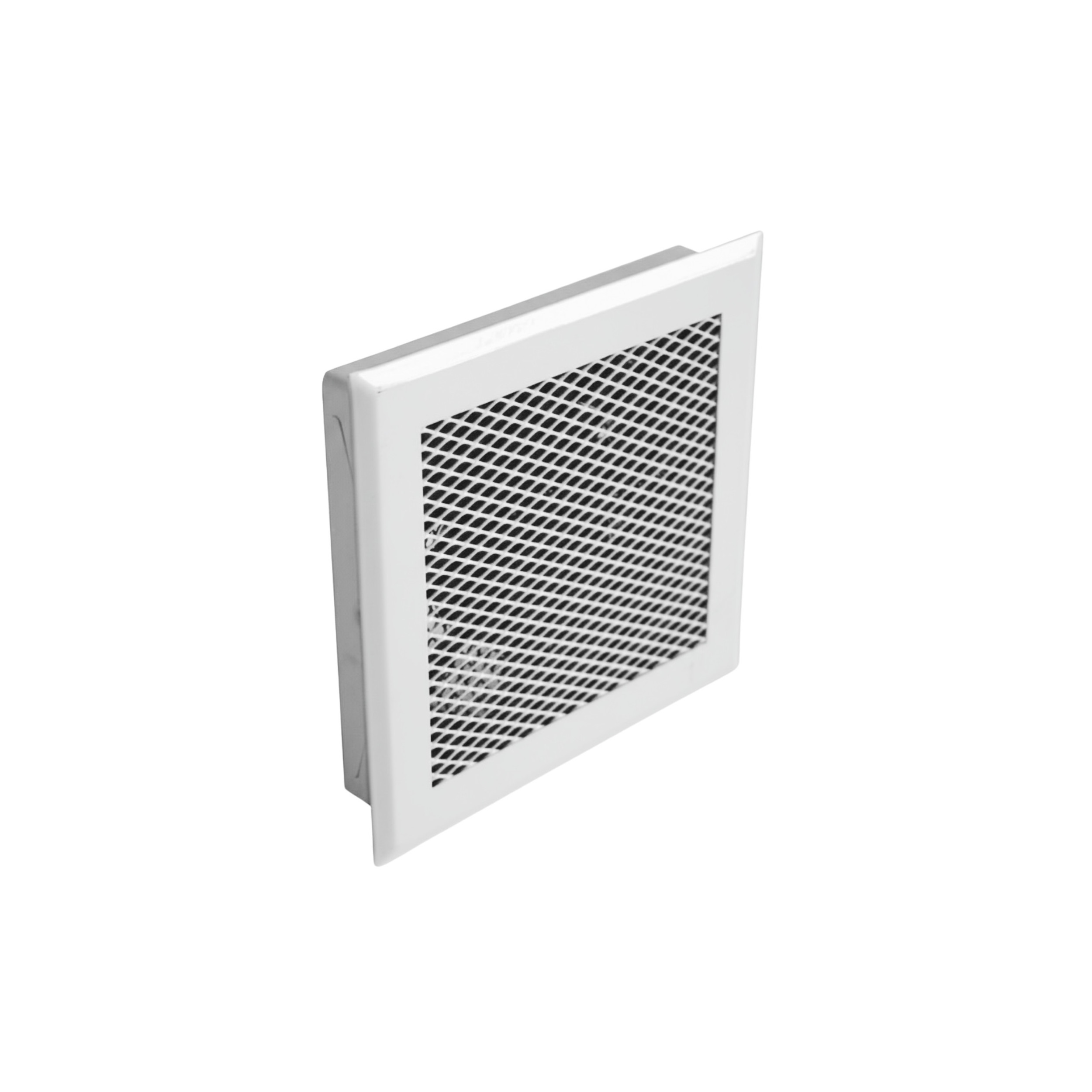 Grille soufflante motorisée mono-bouche 75m3/h, blanc