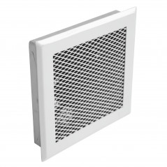 Grille soufflante motorisée mono-bouche 75m3/h, blanc