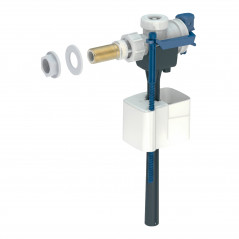 Válvula de flotador GEBERIT tipo 333 alimentación lateral 3/8", niple de latón 136.721.00.3 - Imagen 1/3