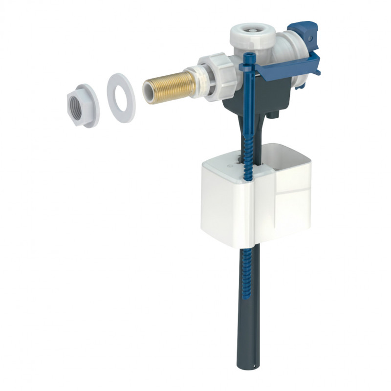 Válvula de flotador GEBERIT tipo 333 alimentación lateral 3/8", niple de latón