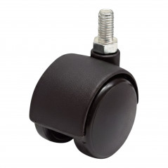 Kopie van Roulette TWINY D. 40 mm à tige fileté M8x12 mm, hauteur 50 mm