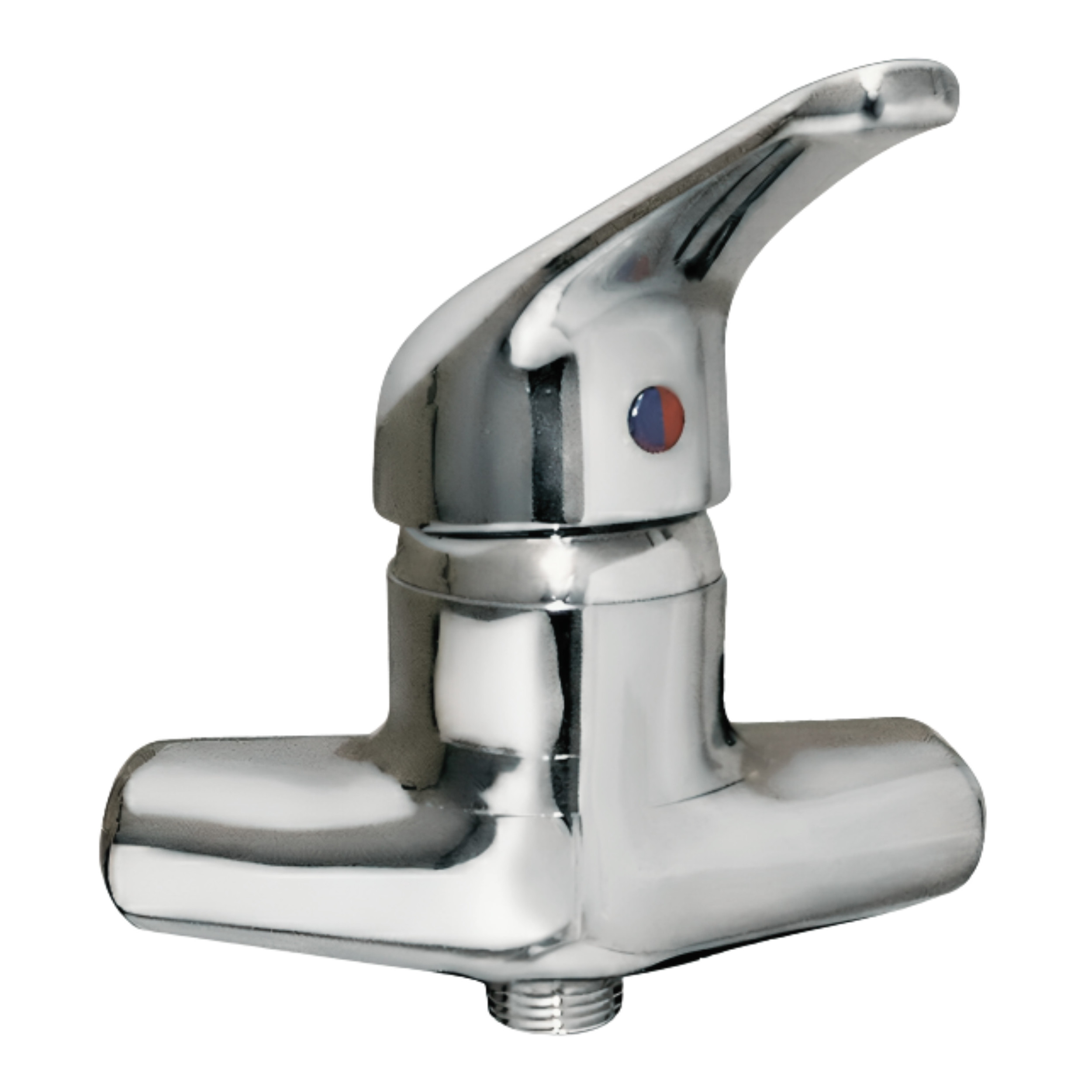 Miscelatore monocomando per doccia o lavabo con interasse da 6 a 8 cm, 15x21, ottone cromato
