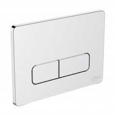 Plaque de commande murale WC W3709AA Idéal Standard, double touche, chromé W3709AA - Image 1/2