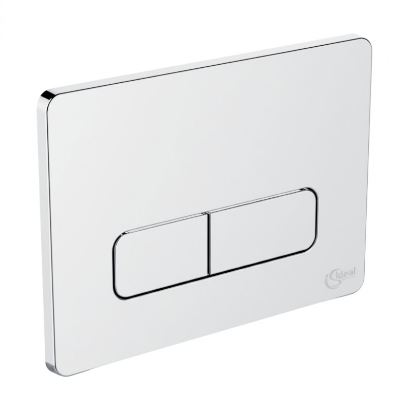 Plaque de commande murale WC W3709AA Idéal Standard, double touche, chromé Plaque de commande murale WC W3709AA Idéal Standard, double touche, chromé