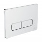 Plaque de commande murale WC W3709AA Idéal Standard, double touche, chromé Plaque de commande murale WC W3709AA Idéal Standard, double touche, chromé