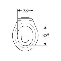 Cuvette WC indépendante PUBLICA SH surélevée PMR pour réservoir haut