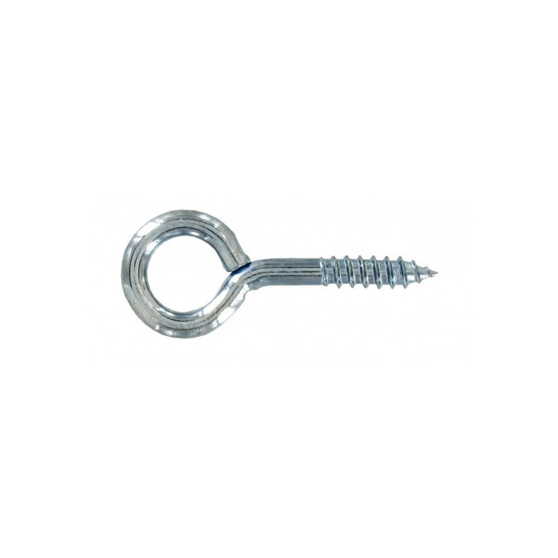 Piton à vis en acier zingué 6x25mm VYNEX sachet de 3 pièces