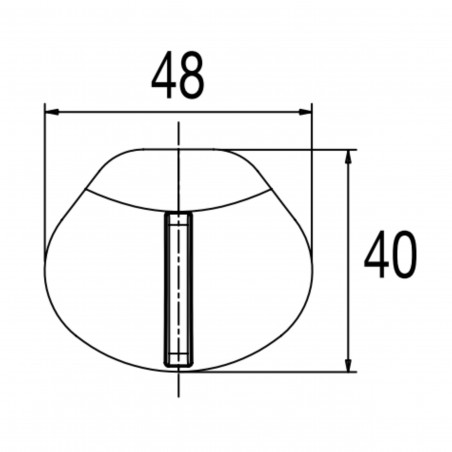 Bouchon pour bonde de douche Valentin ultra-plate Smart, élastomère noir