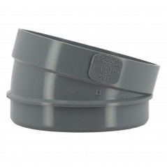 Sector de codo 110 mm para pegar 15° NICOLL PVC gris claro, macho-hembra SV1 - Imagen 1/4