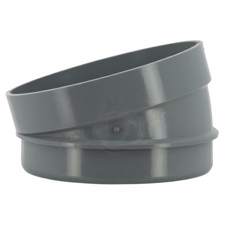 Settore di gomito 110 mm da incollare 15° NICOLL PVC grigio chiaro, maschio-femmina SV1 - Immagine 2/4