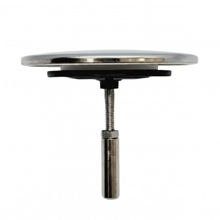 Clapet sourire 70 mm vidage baignoire, réglable 47 à 65 mm, chromé