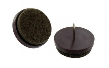 FILZPADS ZUM NAGELN BRAUN DURCHMESSER 22MM - 4 103068