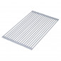 Dish drainer 330x520 mm flexible hose rollable in silicone and gray steel