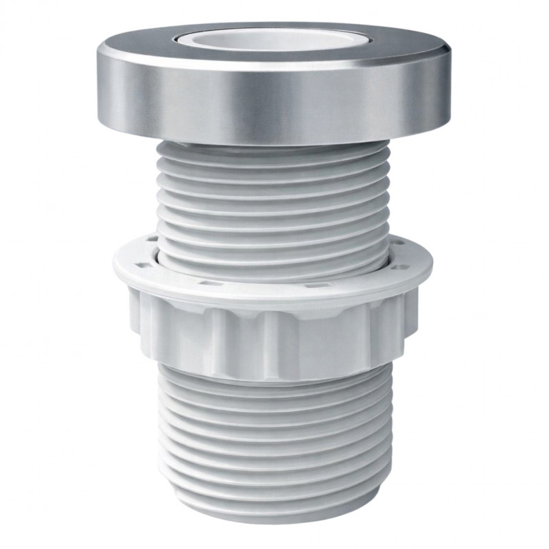 Support douchette de traversée de baignoire pour vidage, chromé