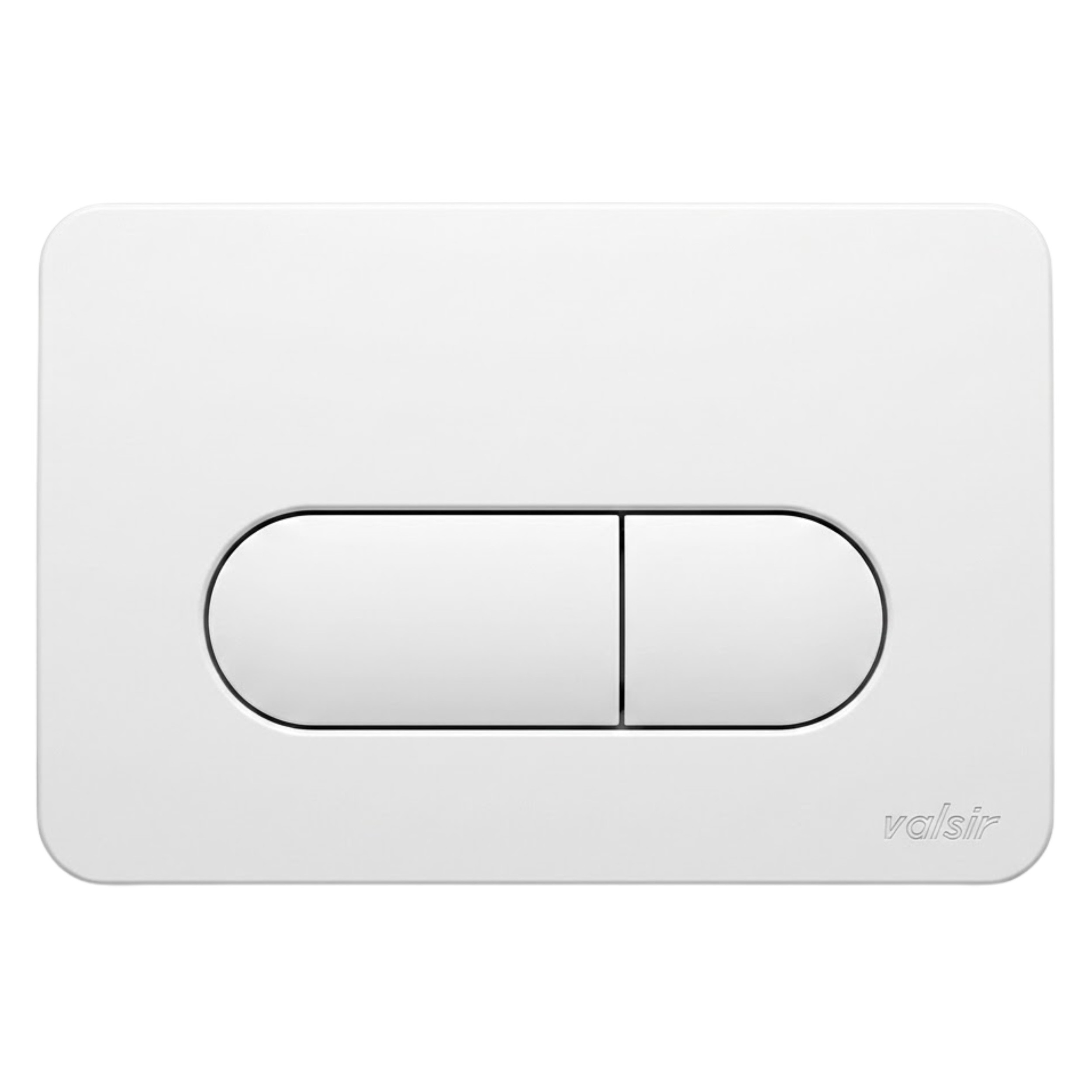 Valsir pneumatic control plate double flow for Cubik, White VS0871501 - Image 1/4