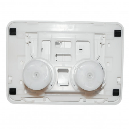 Valsir pneumatic control plate double flow for Cubik, White VS0871501 - Image 3/4