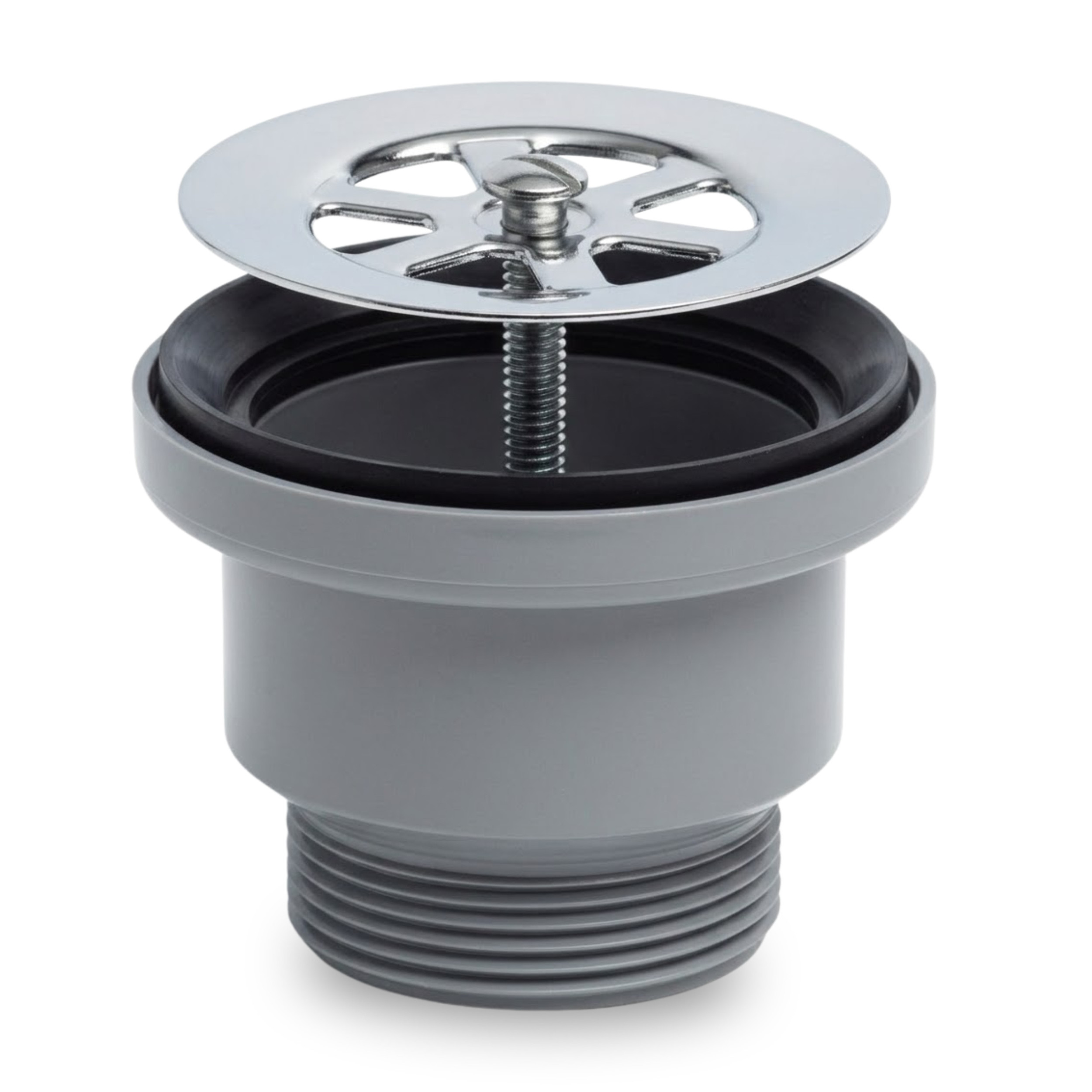 Válvula de desagüe para fregadero 60 mm salida 40x49, rejilla inox 70 MM LIRA 1911.180 - Imagen 1/4