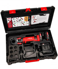 Viper L2X electro-mechanical crimping master pliers with inserts, 2 batteries