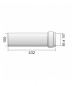 Straight WC drain pipe, long male coupling diameter 100 mm, 40 cm Straight WC drain pipe, long male coupling diameter 100 mm, 40 cm