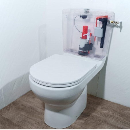 Mécanisme de chasse d’eau MW2 WIRQUIN, double chasse 3/6 L à câble 10723580 - Image 3/5