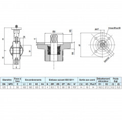 Butterfly valve Sylax in cast iron, DN125, PN10/16/ASA 150