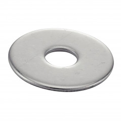 Extra grote vlakke sluitring diameter 8mm verzinkt staal, 12 stuks. VYNEX 027646