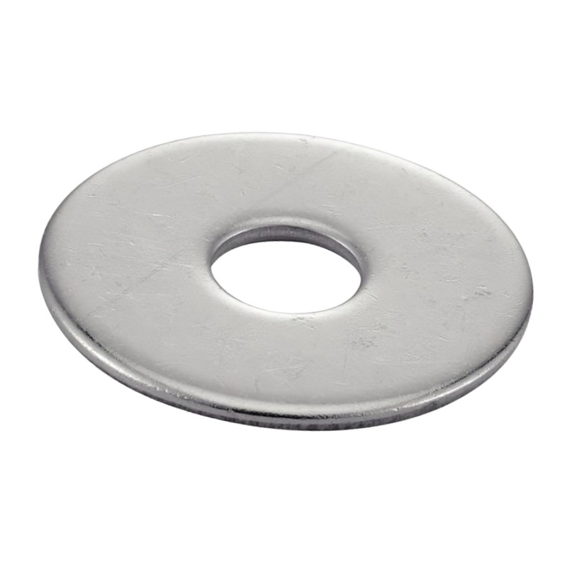Rondelle plate extra large diamètre 8mm acier zingué, 12 pièces. Rondelle plate extra large diamètre 8mm acier zingué, 12 pièces.