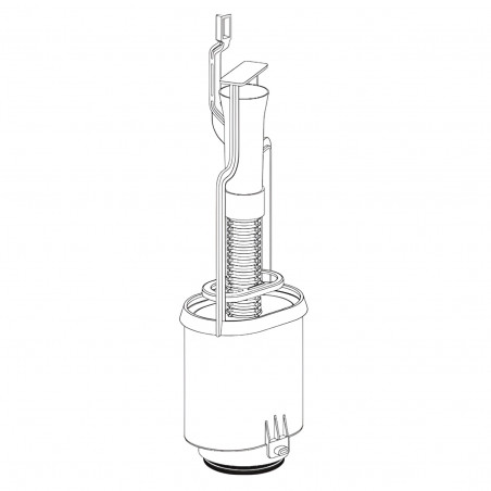 Spoelmechanisme voor inbouwreservoir WC Schwab, 710-8383 228578 - Afbeelding 3/4