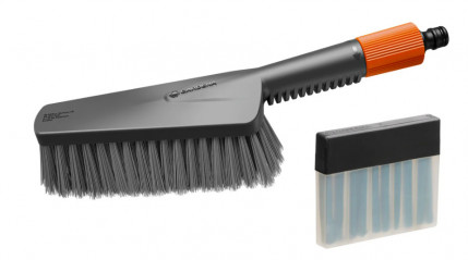 Kit spazzola di lavaggio a mano M morbida GARDENA bastoncini di sapone Cleansystem 18863-20