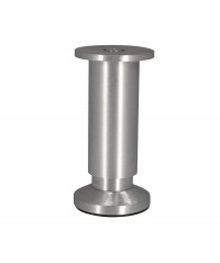 Pie de mueble cilíndrico en Alu 38mm platina diámetro 58mm CIME altura regulable de 120 a 140mm 53685
