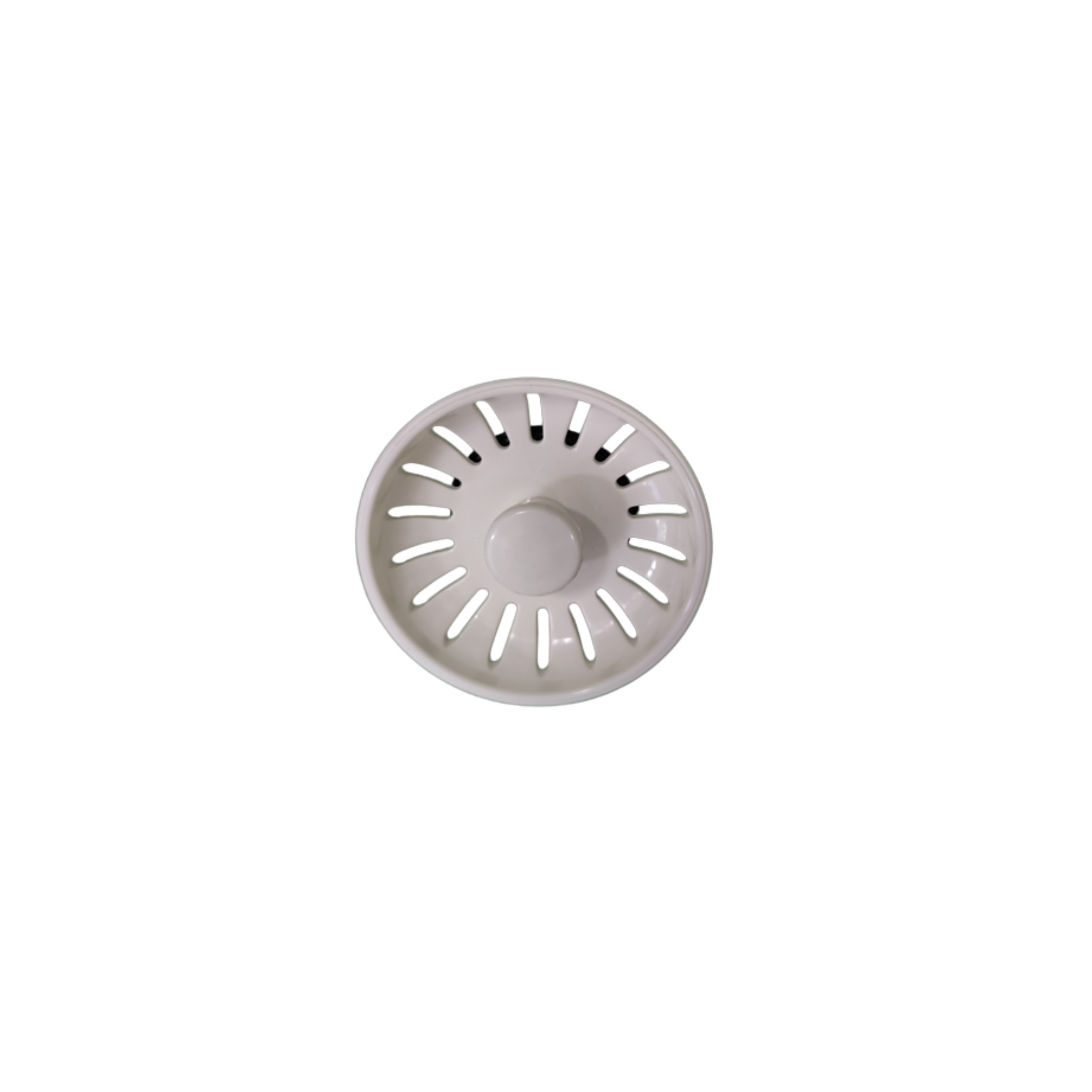Cesto bianco per piletta manuale di lavello RAL 9001 diametro 83mm LIRA 8.8445.27 - Immagine 1/4