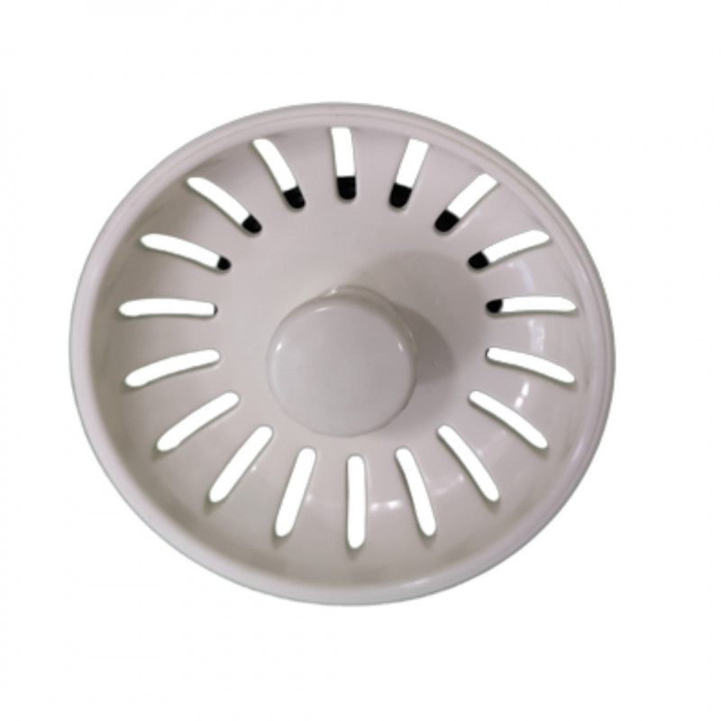 Cesta blanca para válvula manual de fregadero RAL 9001 diámetro 83mm LIRA