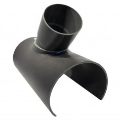 PVC aftakking 140x125 mm onder een hoek van 45 graden, 38 cm lang ESPINOSA B221S4140J