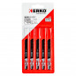 Lames de scie sauteuse 75 mm ERKO bois ébauche coupe droite, 5 pièces