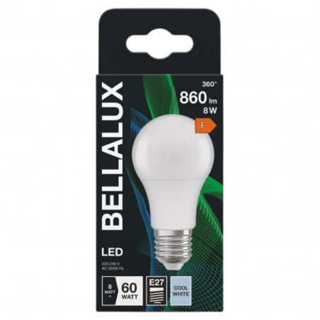 Lampadina LED opaca standard E27, 8.5W, BELLALUX 635046