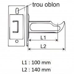Supporto del radiatore in ghisa Tipo di tenda 140 mm bianco epossidico