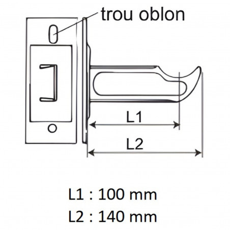 Cast iron radiator support Curtain type 140 mm epoxy white