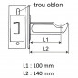 Cast iron radiator support Curtain type 140 mm epoxy white