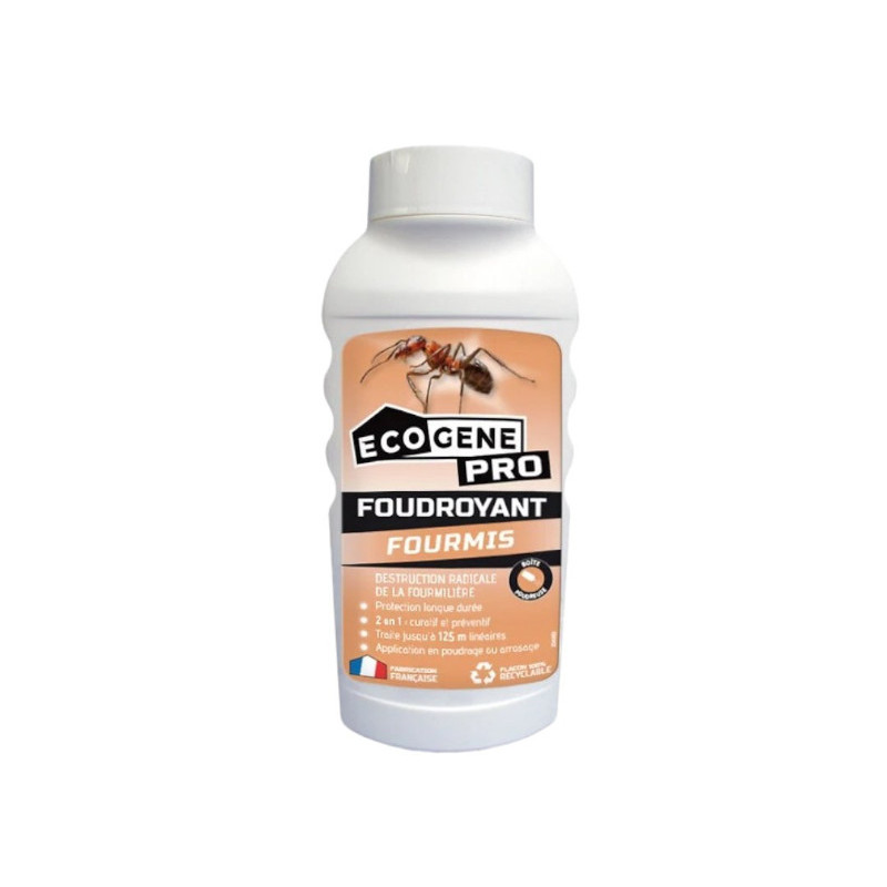 Insetticida per formiche in polvere e irrigazione ECOGENE pro 400g.