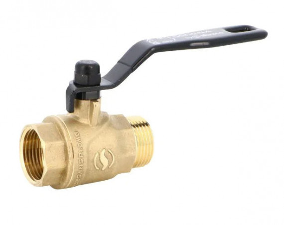 SFERACO male female valve in 12x17 black lever lead-free