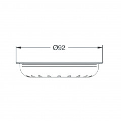 Cesto filtro per piletta di lavello removibile Inox diametro 92mm