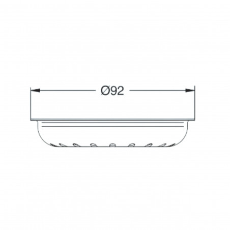 Filter basket for removable stainless steel sink drain 92mm diameter