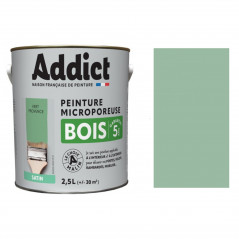 Special wood paint, satin Provence green, 2.5 L ADDICT' PEINTURE ADD111998