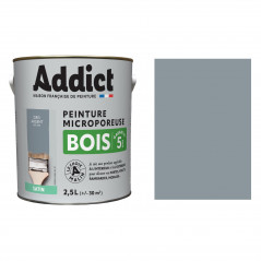 Speciale verf voor hout, zilvergrijs satijn, 2.5 L ADDICT' PEINTURE ADD113453