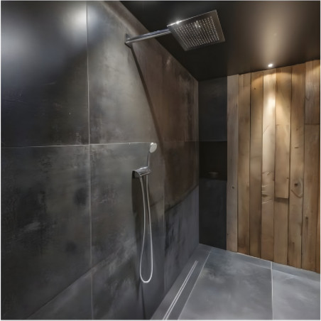 Canale doccia extra-piatto Panama, regolabile da 400 a 1200 mm, nastro di tenuta incluso VALENTIN 56930000000 - Immagine 6/9