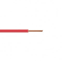 Elektrische kabel met stijve kern H07 V-U 1,5MM2 rood 25M HBF 110207