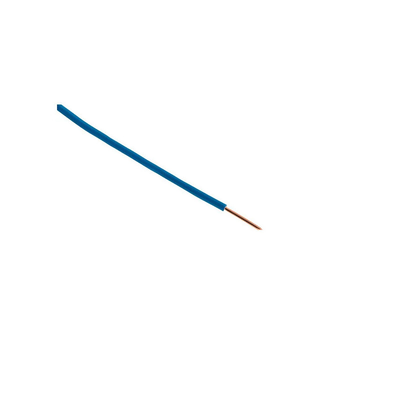 Câble électrique à âme rigide H07 V-U 1,5MM2 bleu 25M Câble électrique à âme rigide H07 V-U 1,5MM2 bleu 25M